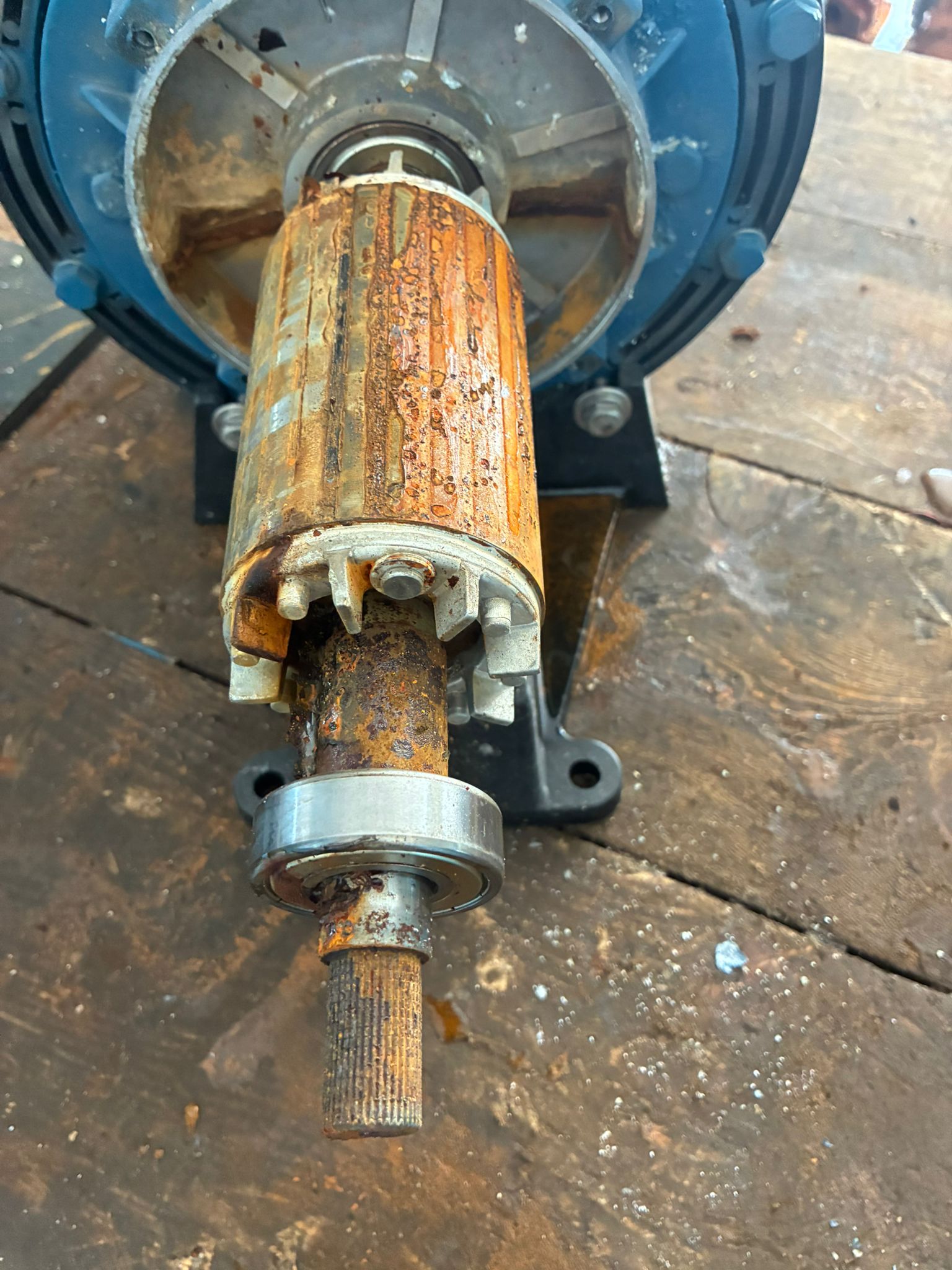 Motor Rotor & Rulman Söküm